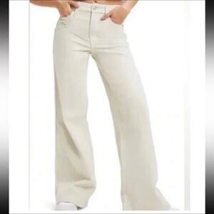 NWT GOOD AMERICAN Good Skate High Waist Wide
Leg White Jeans